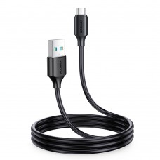 Laidas USB - USB micro (K-K) 1m 2.4A juodas (black) Joyroom S-UM018A9 